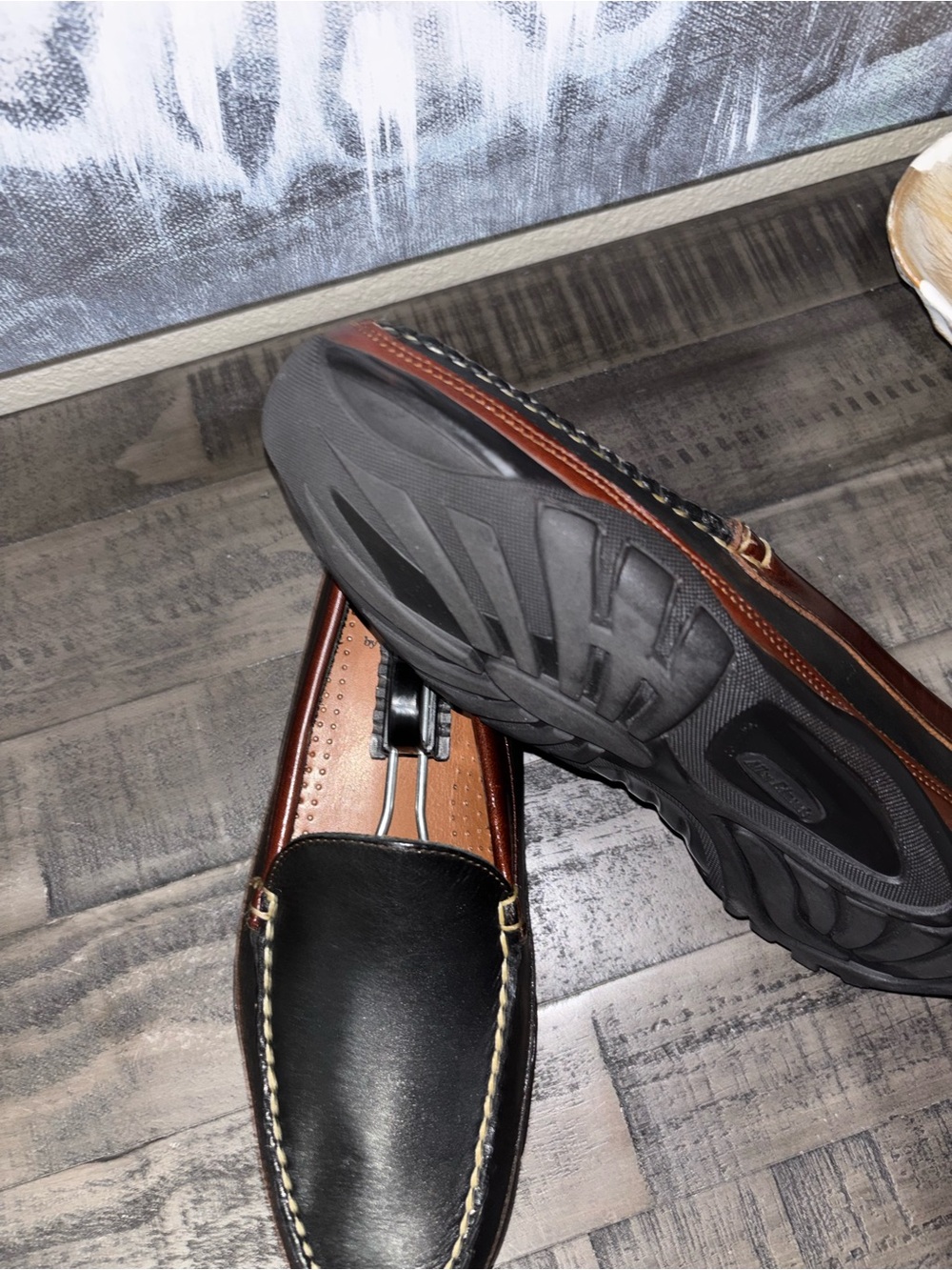 Allen Edmonds Boulder leather driving moccasins MENS - Picture 9 of 16